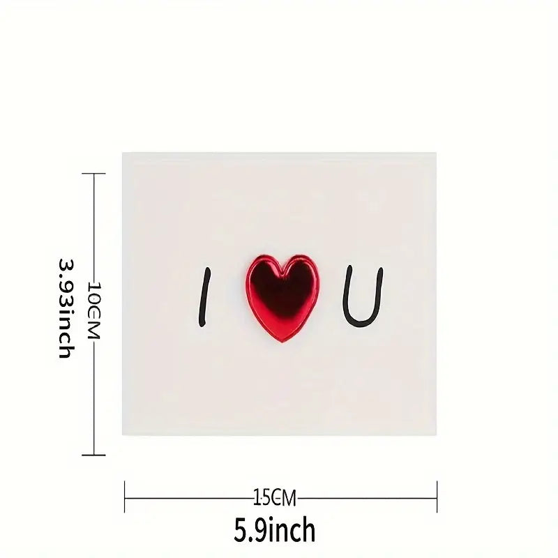 Heart Pop up - Valentine Card 1 Pc