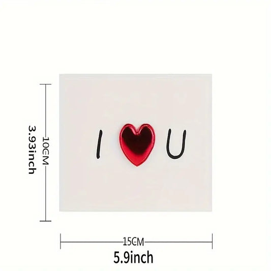 Heart Pop up - Valentine Card 1 Pc