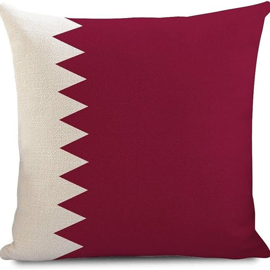 Qatari Flag Pillow Cover 45*45cm