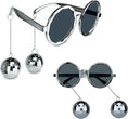 Load image into Gallery viewer, Retro Disco Ball Glasses & Necklaces Set
