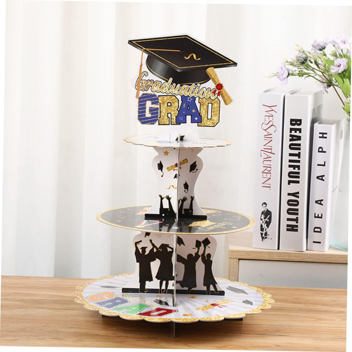 Graduation Theme Cupcake Stand