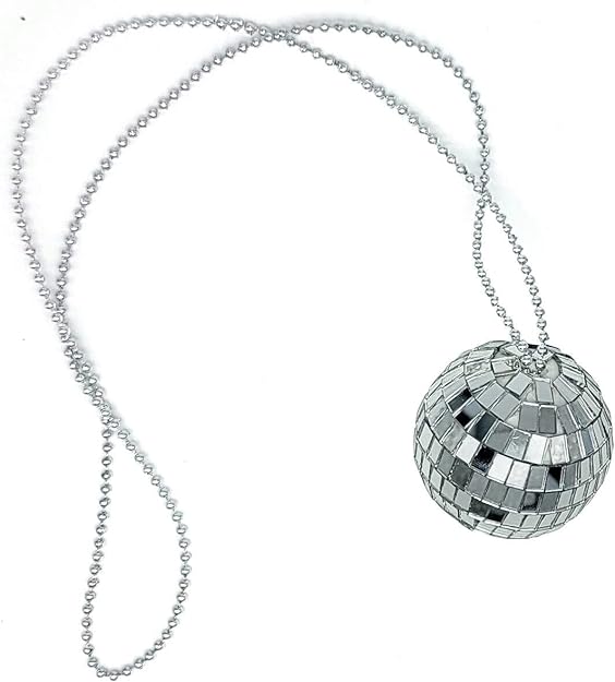 Retro Disco Ball Glasses & Necklaces Set