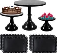 Load image into Gallery viewer, Set of Round Cake Stands and Serving Trays
