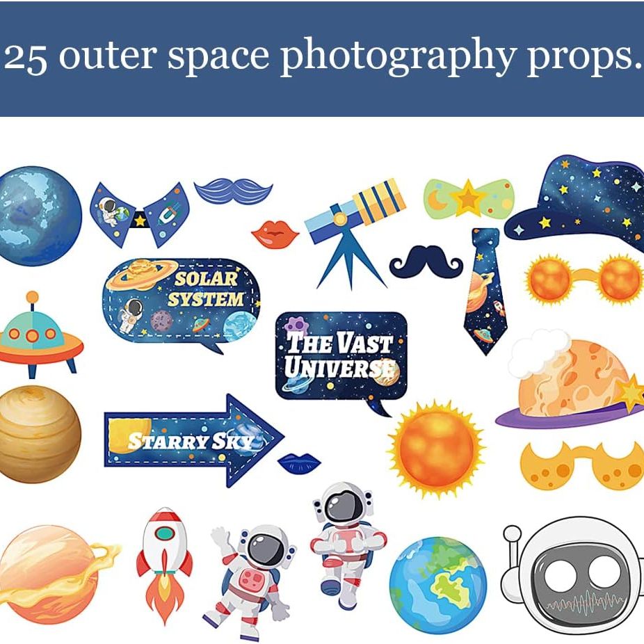 Space Decoration Photo Props Set
