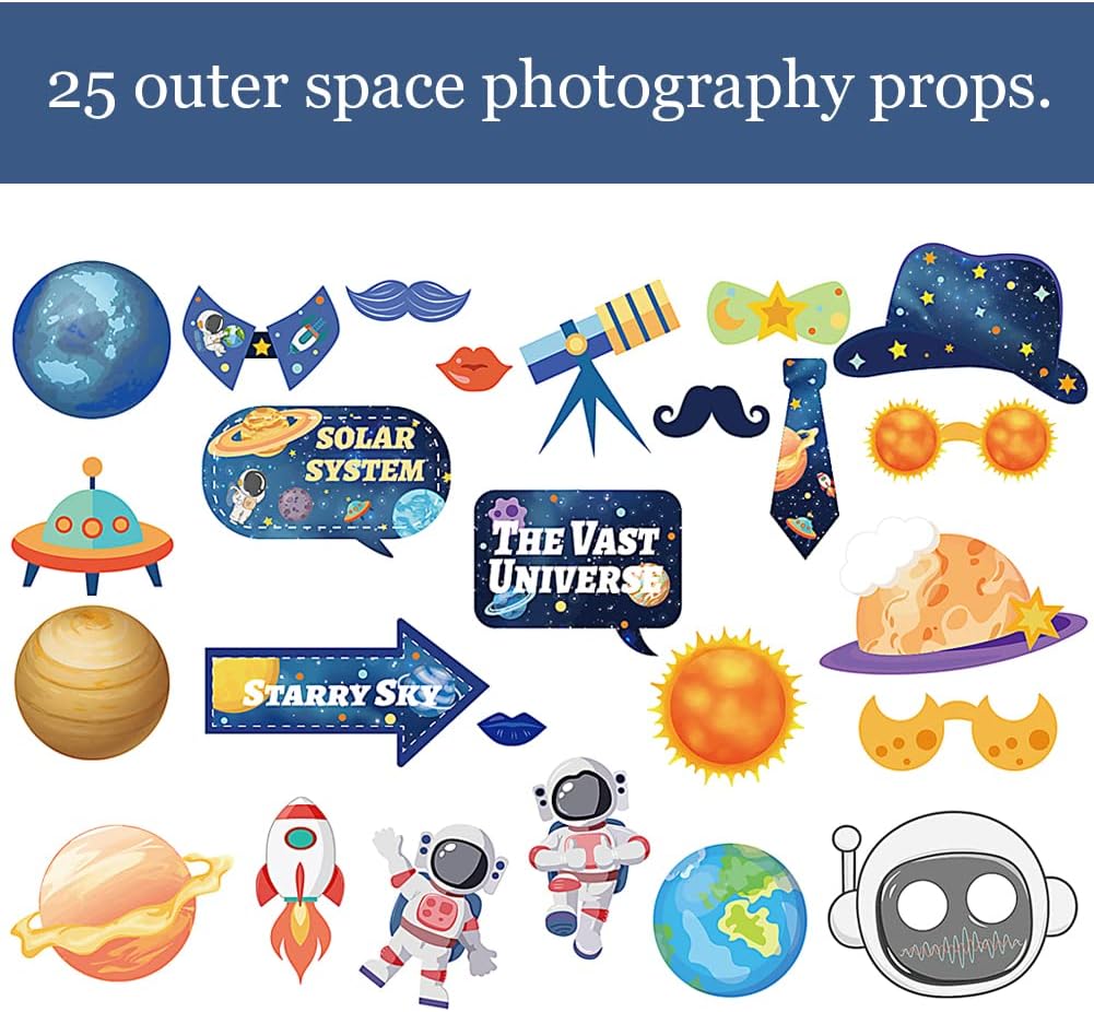 Space Decoration Photo Props Set