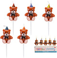 Load image into Gallery viewer, Cute Bear Birthday Candles
