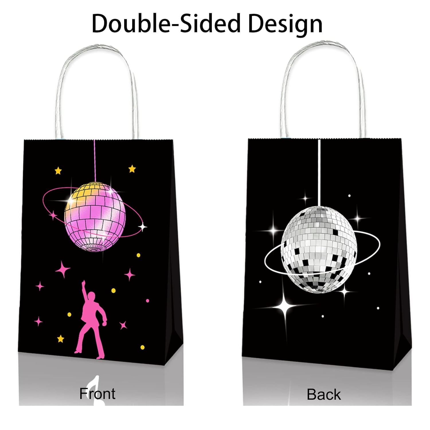 Disco Ball Theme Party Favor Gift Bags Set