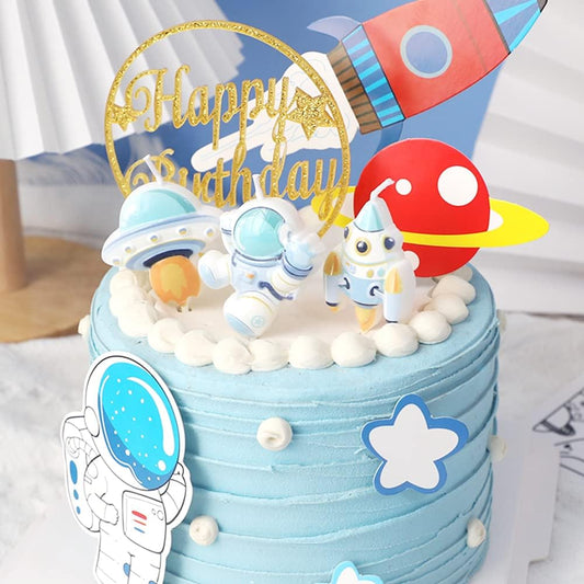 Spaceman Birthday Candles