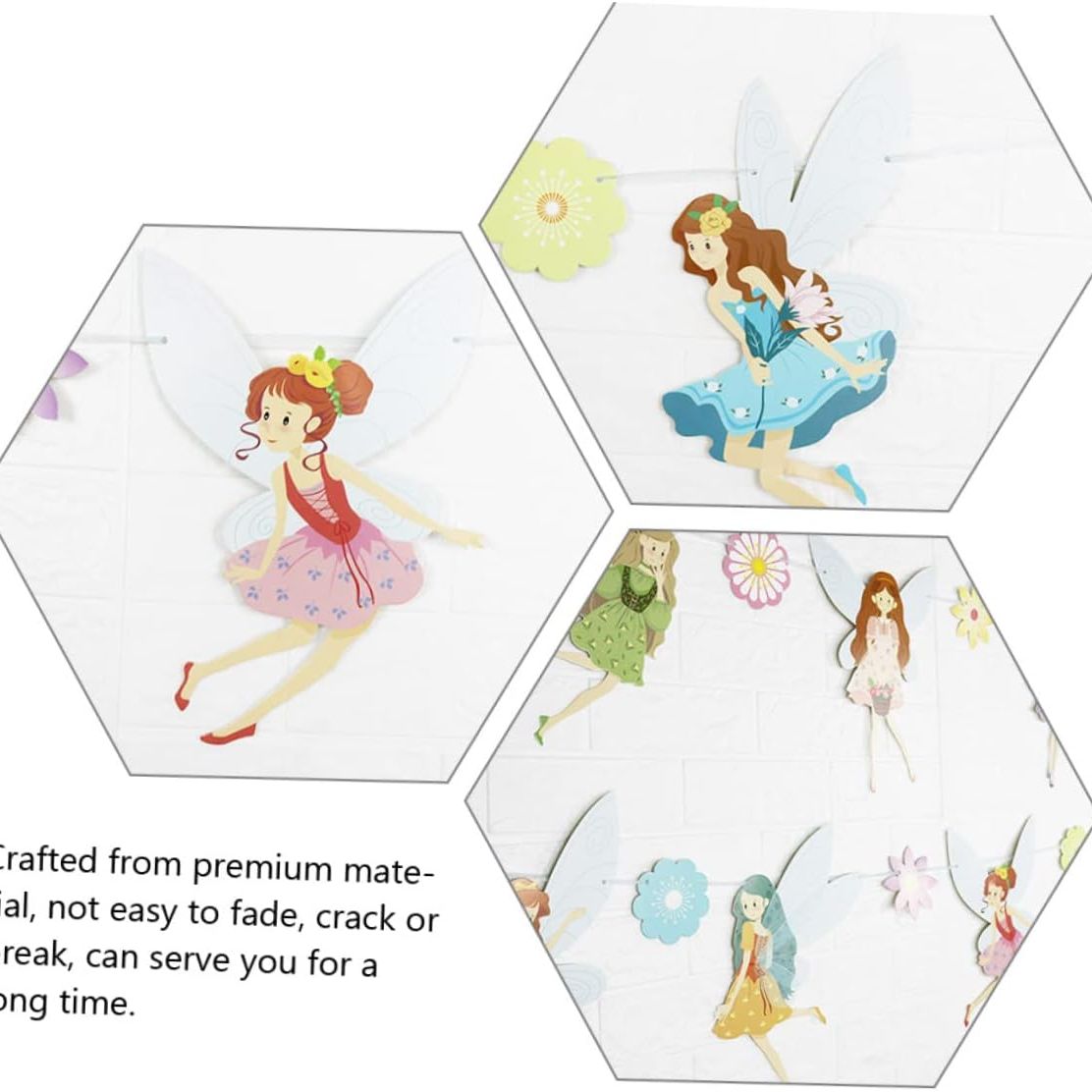 Flower Fairy Theme Birthday Garland