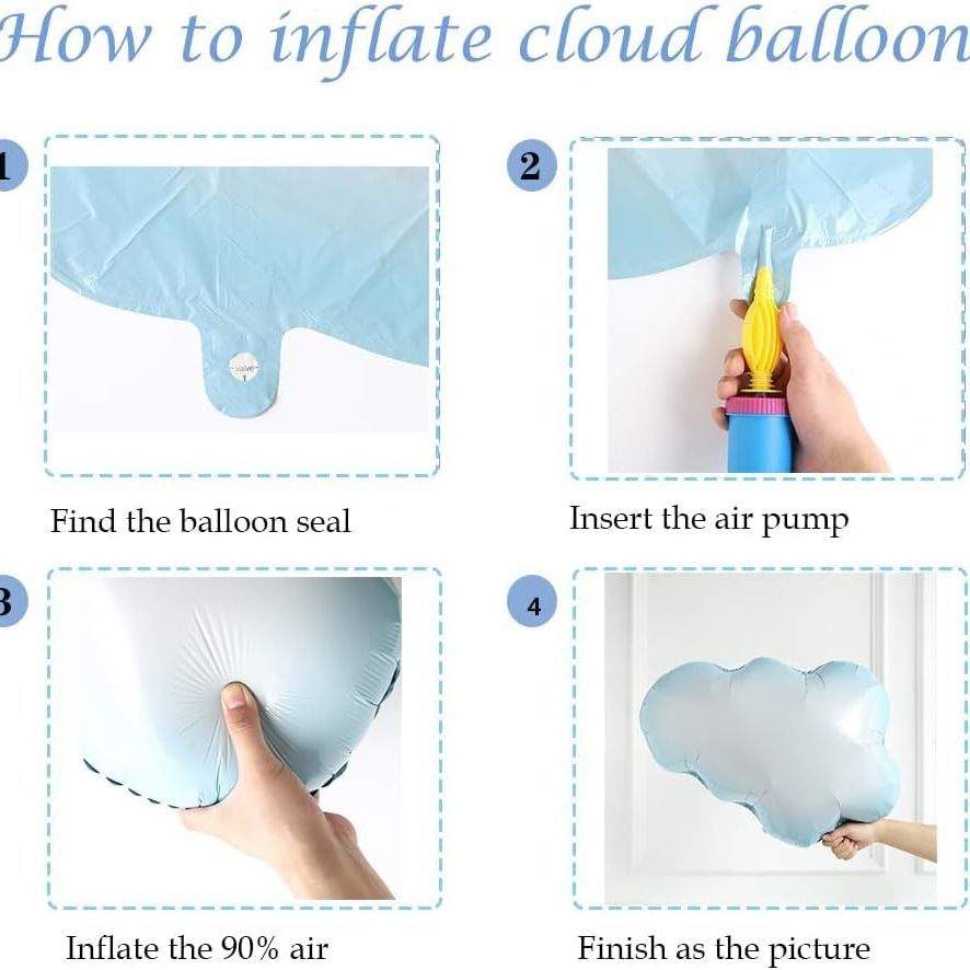 Cloud Balloon Arch Garland Kit - Pink
