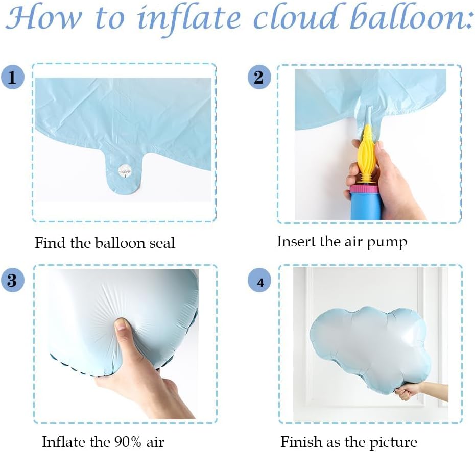 Cloud Balloon Arch Garland Kit - Pink