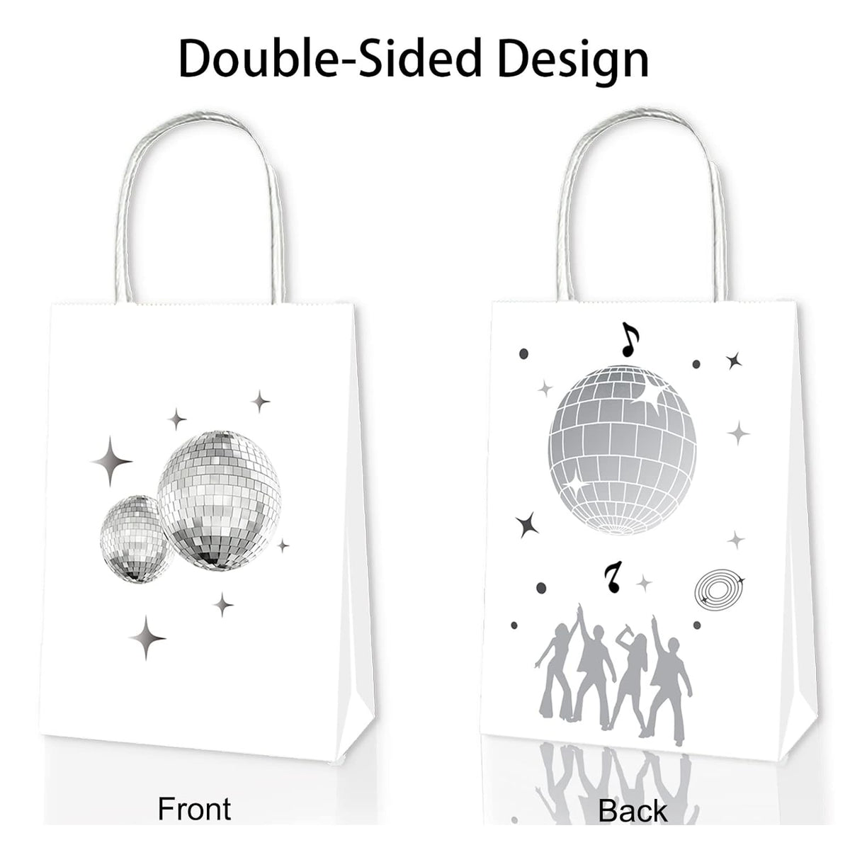 Disco Ball Theme Party Favor Gift Bags Set