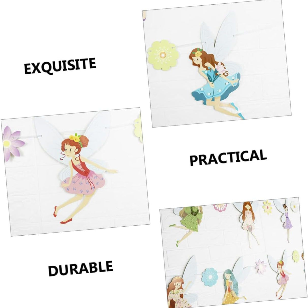 Flower Fairy Theme Birthday Garland