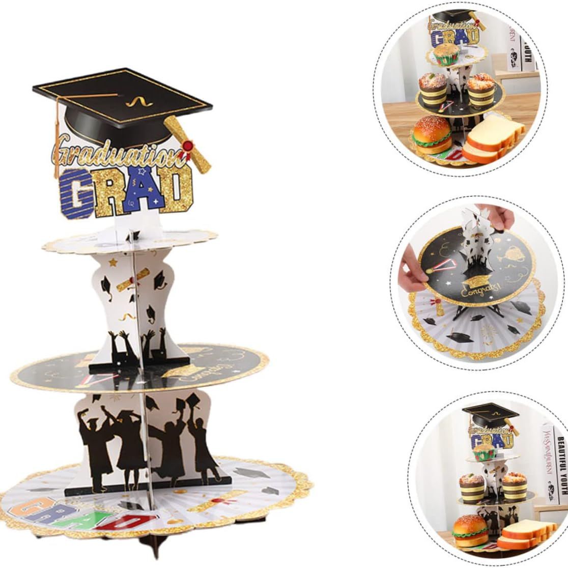 Graduation Theme Cupcake Stand