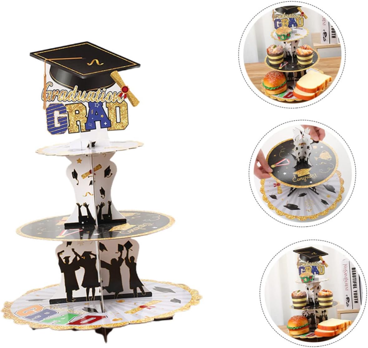 Grad Theme Cupcake Stand