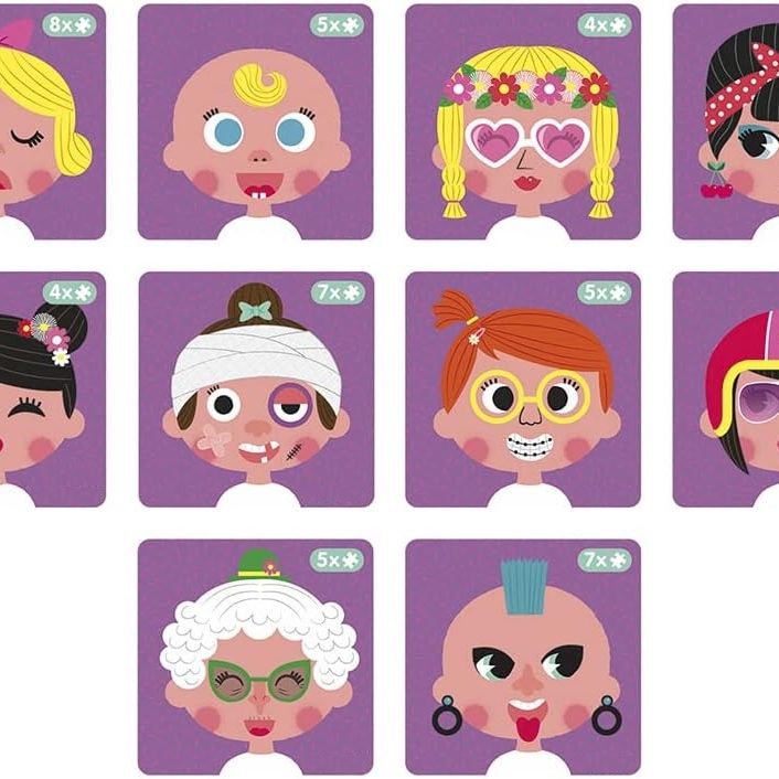 Magnetic Girl Crazy Face Dress Up Game