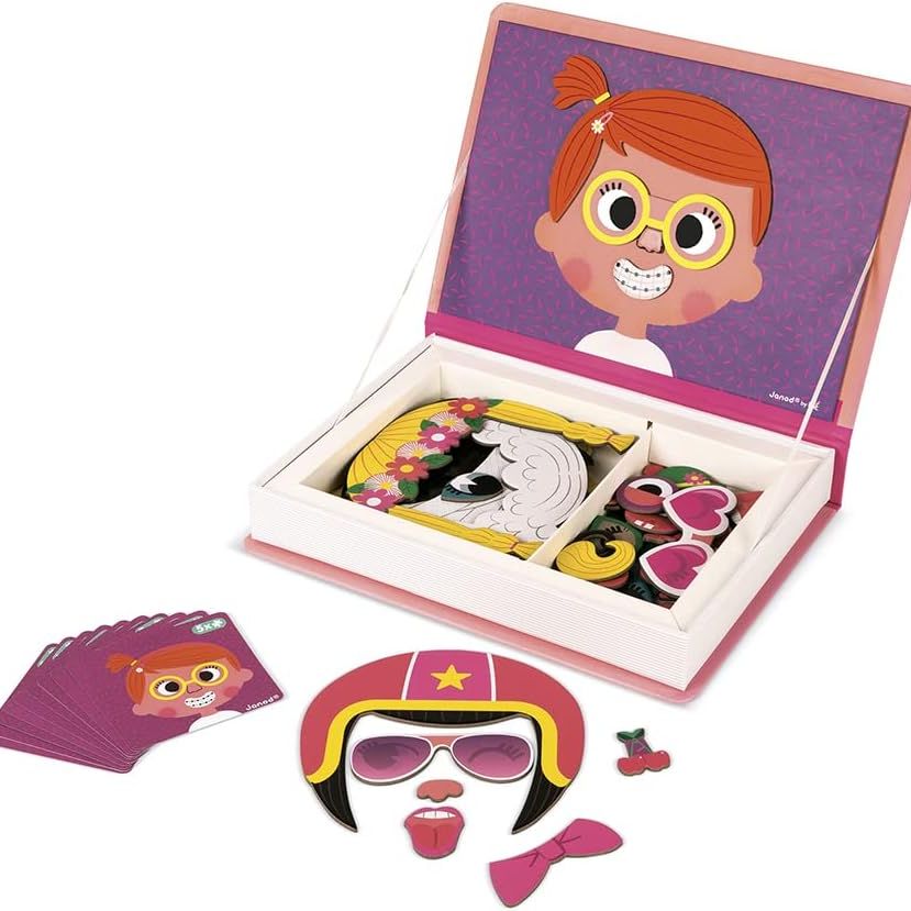 Magnetic Girl Crazy Face Dress Up Game