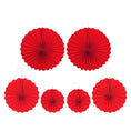 Load image into Gallery viewer, Party Hanging Paper Fans Round Paper Garlands
