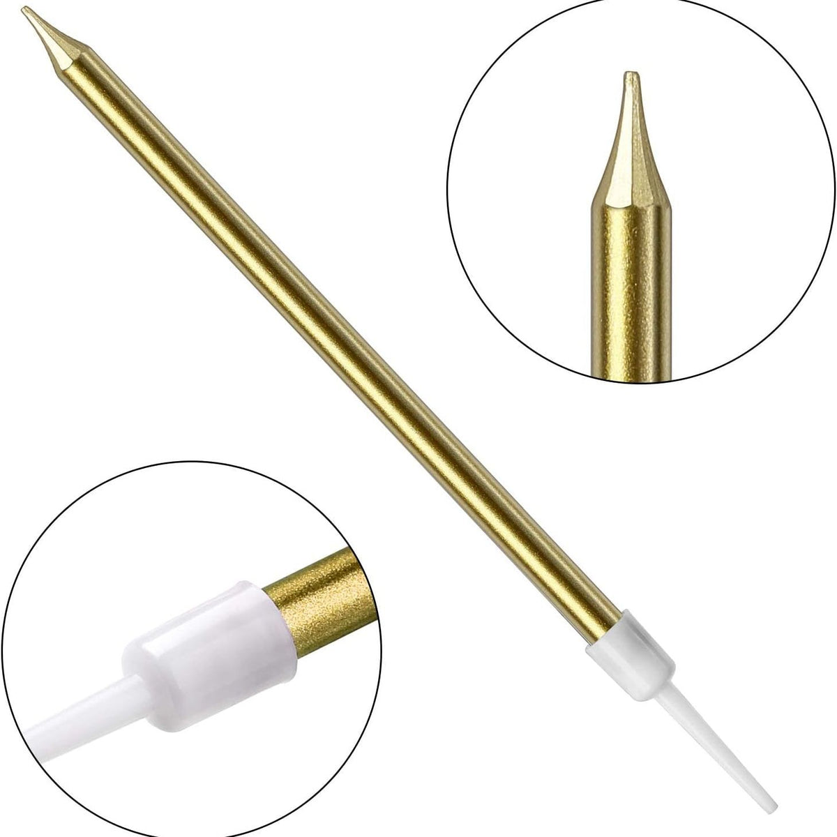Dazzling Gold Candles