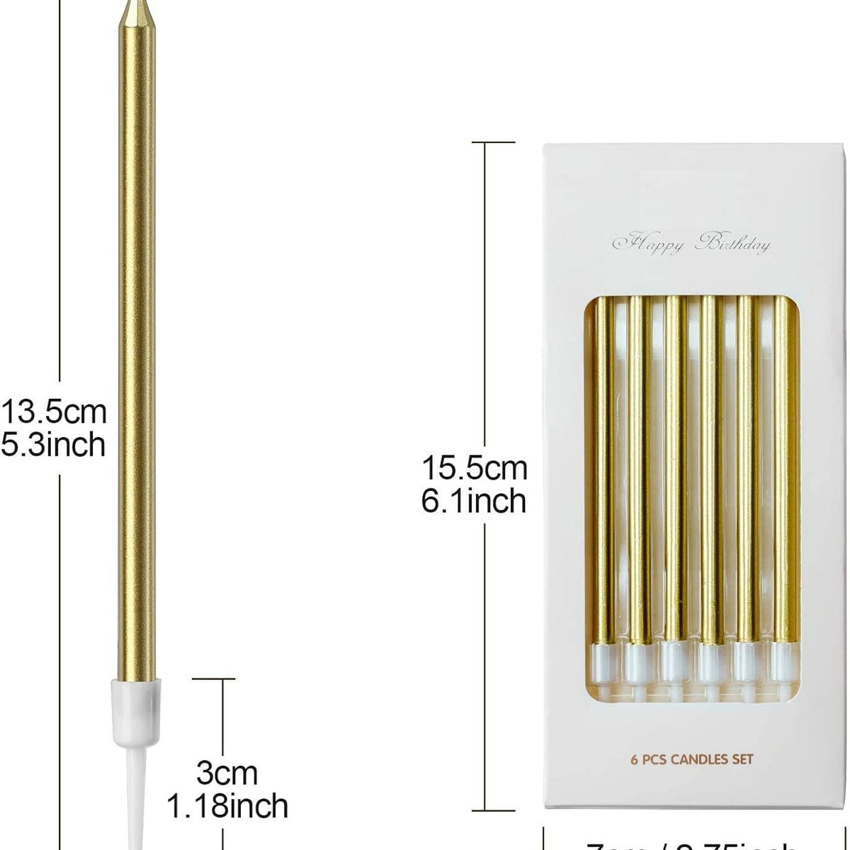 Dazzling Gold Candles