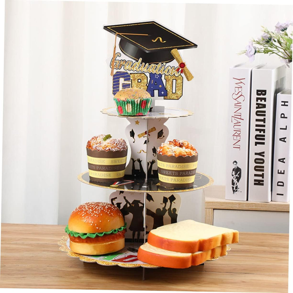 Graduation Theme Cupcake Stand