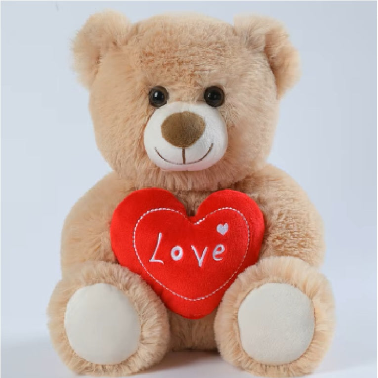 Cream Heart Teddy Bear