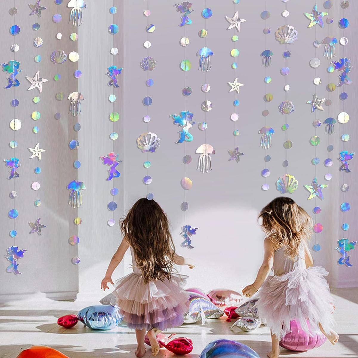 Iridescent Mermaid Theme Garland