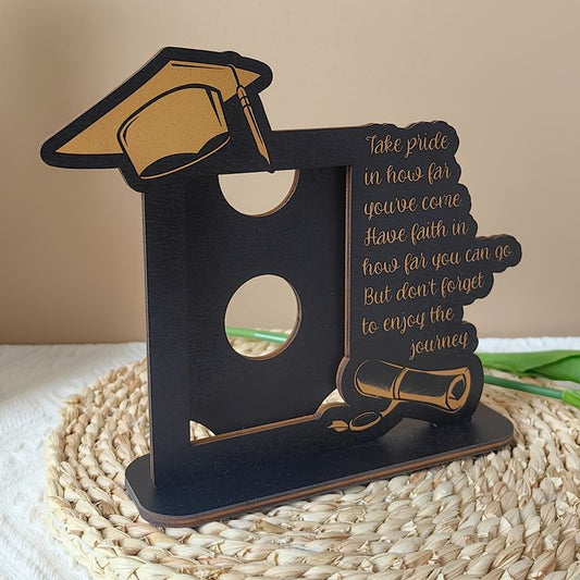 Graduation Season Wooden Photo Frame, Cute Table Graduation Photo Frame Gift