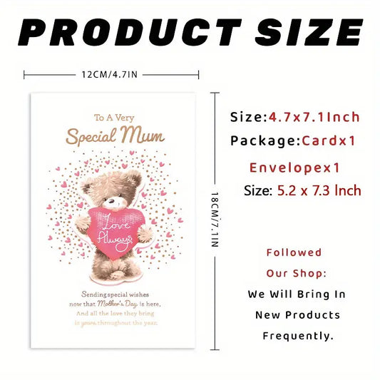 Adorable Mother's Day Card with Envelope