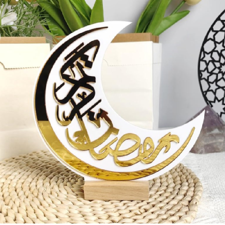 Ramadan Decorations for Table Sign Eid Mubarak