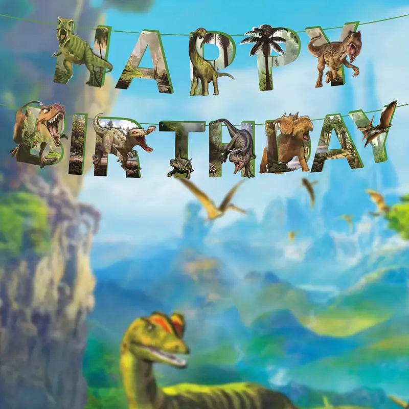 Dinosaur Adventure Party Banner