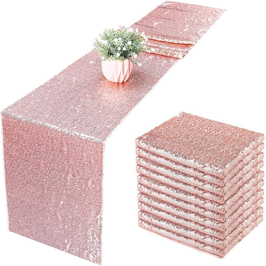 Rose Gold Sequin Table Runner - 1 pc