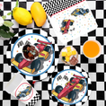 Load image into Gallery viewer, Racing Car Theme Party 9 Inch Paper Plates Set
