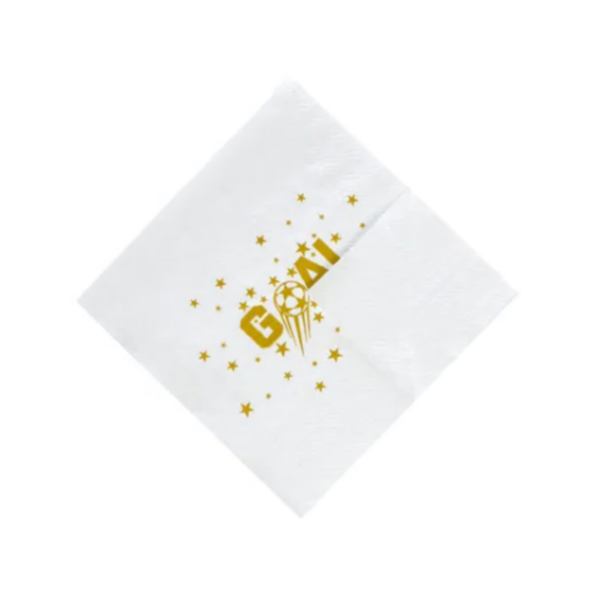 Gold Football Theme Birthday Party Paper Napkins Set