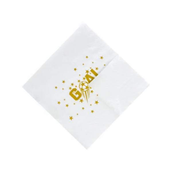 Gold Football Theme Birthday Party Paper Napkins Set