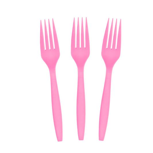 Pink Swirl Cutlery Set (Forks)