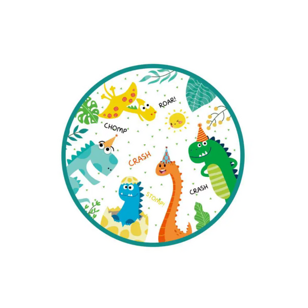 Dino Theme Birthday Party 7 Inch Paper Plates Set