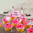 Load image into Gallery viewer, Glitter Makeup Cupcake Toppers Set
