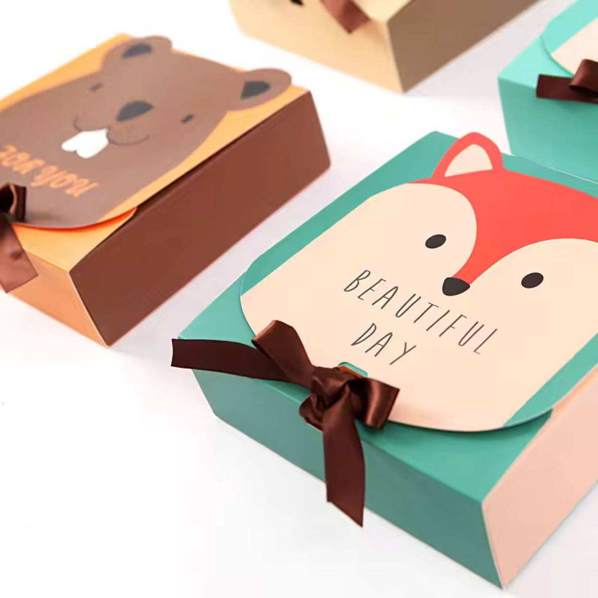 Safari Animal Themed Candy Gift Boxes Set