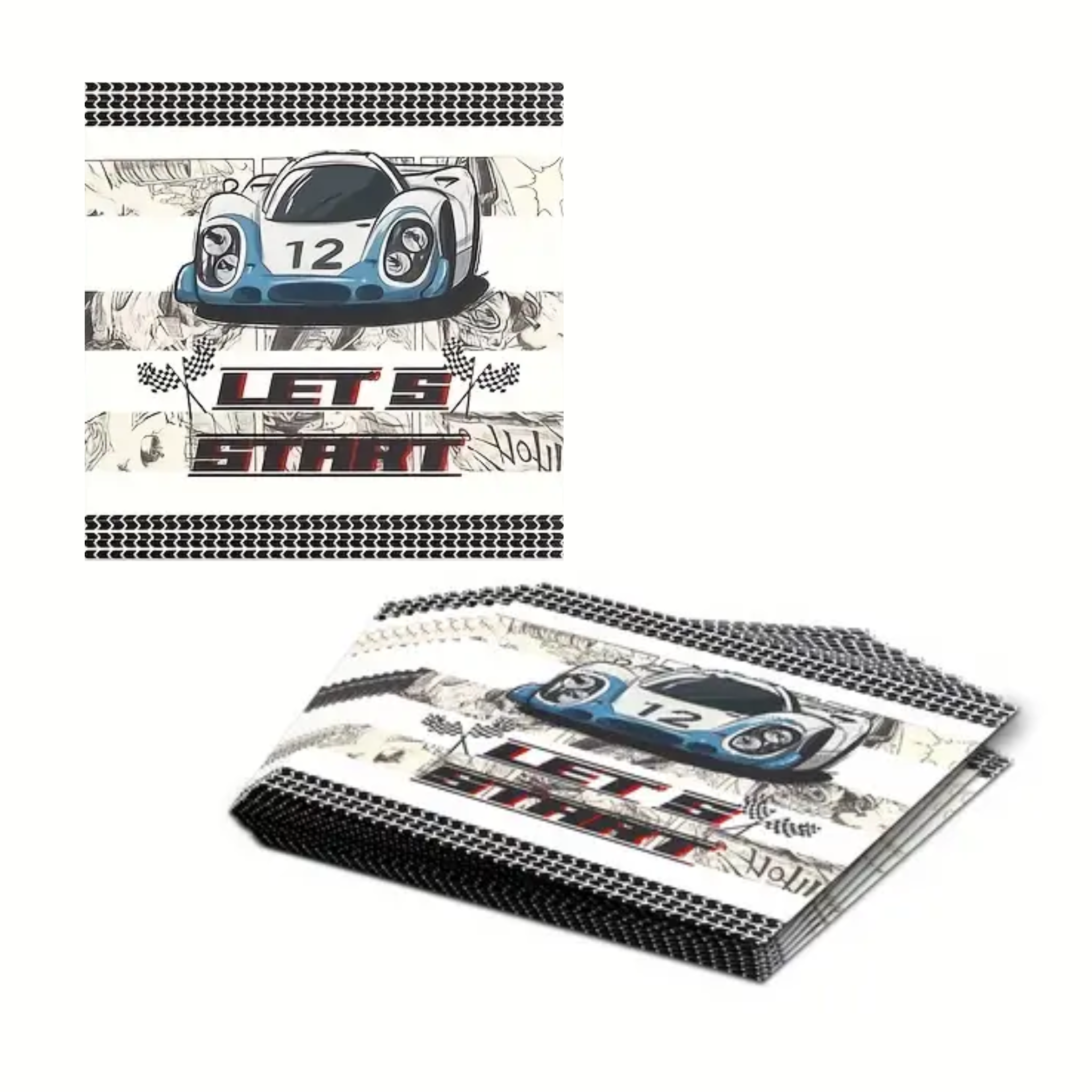 Start Your Engine-Race Car Theme Tableware Set