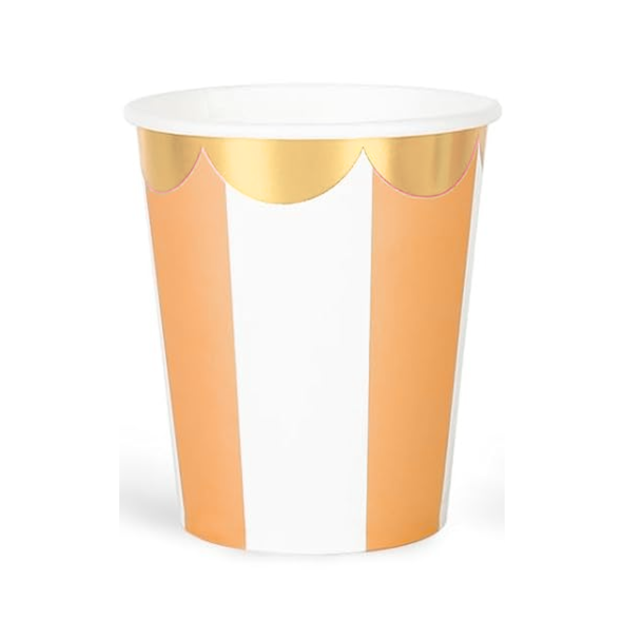 Carousel Stripe Party Theme Paper Cups Set (Orange)