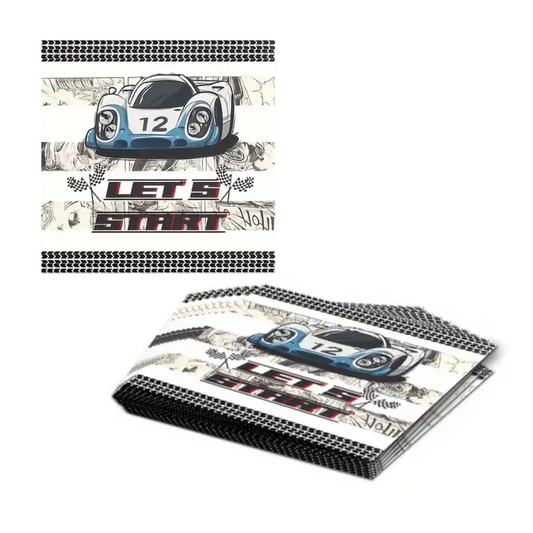 Start Your Engine-Race Car Theme Paper Napkins Set