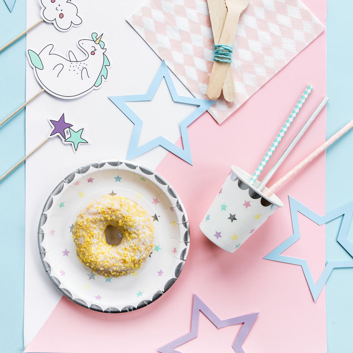 Unicorn Paper Cups Set