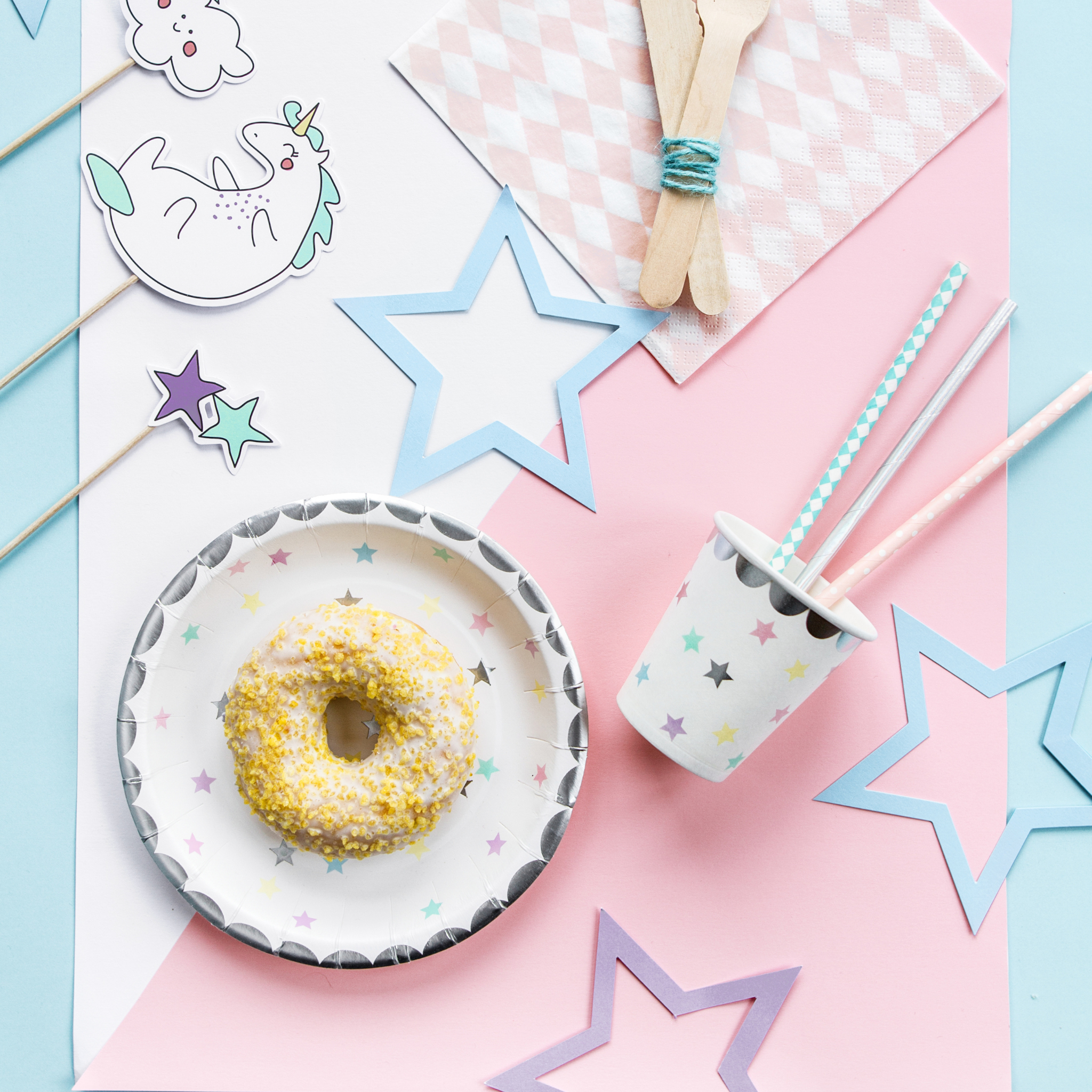 Unicorn Paper Cups Set