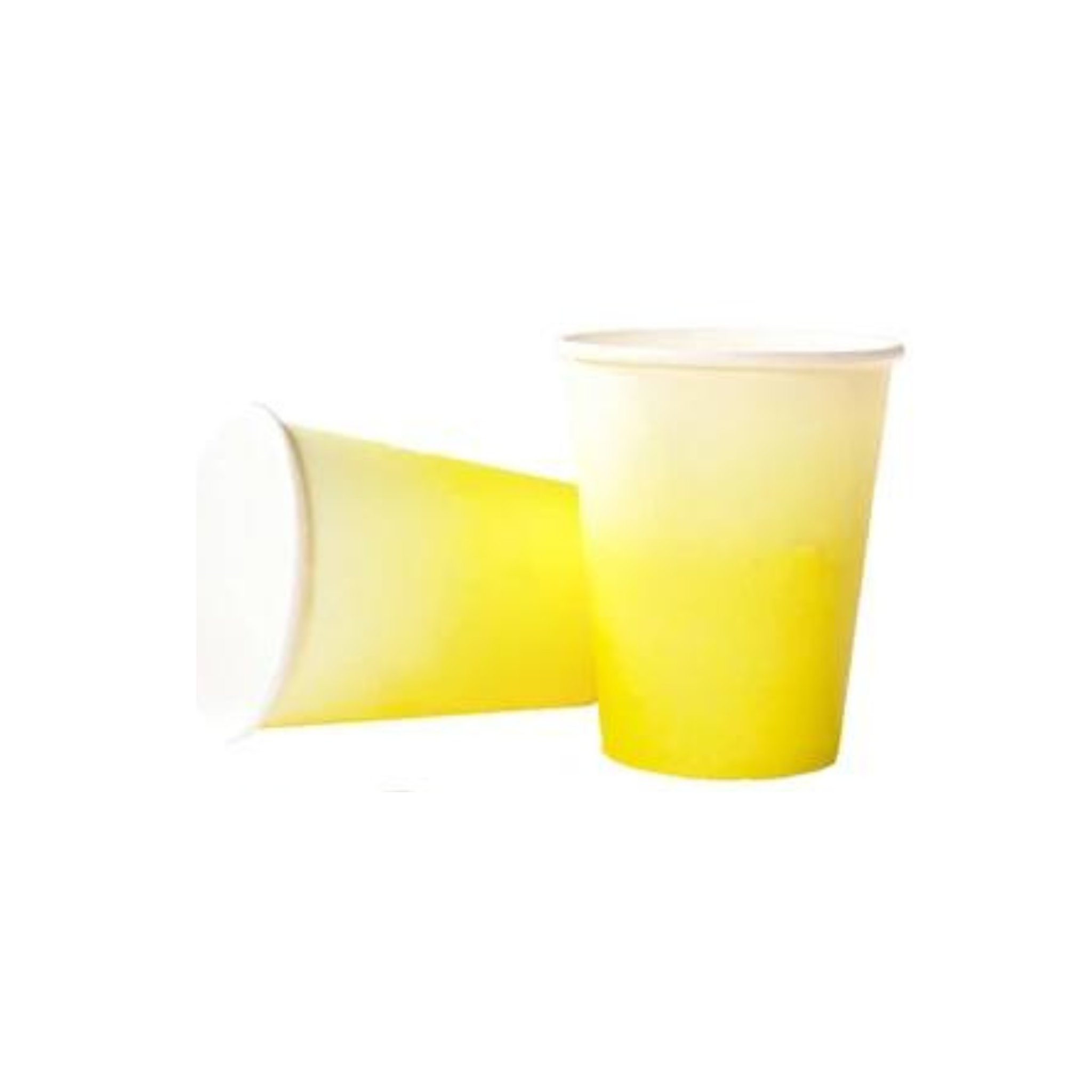 Ice Cream Theme Birthday Party Ombre Cups Set (Yellow)