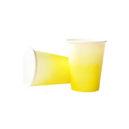 Ice Cream Theme Birthday Party Ombre Cups Set (Yellow)