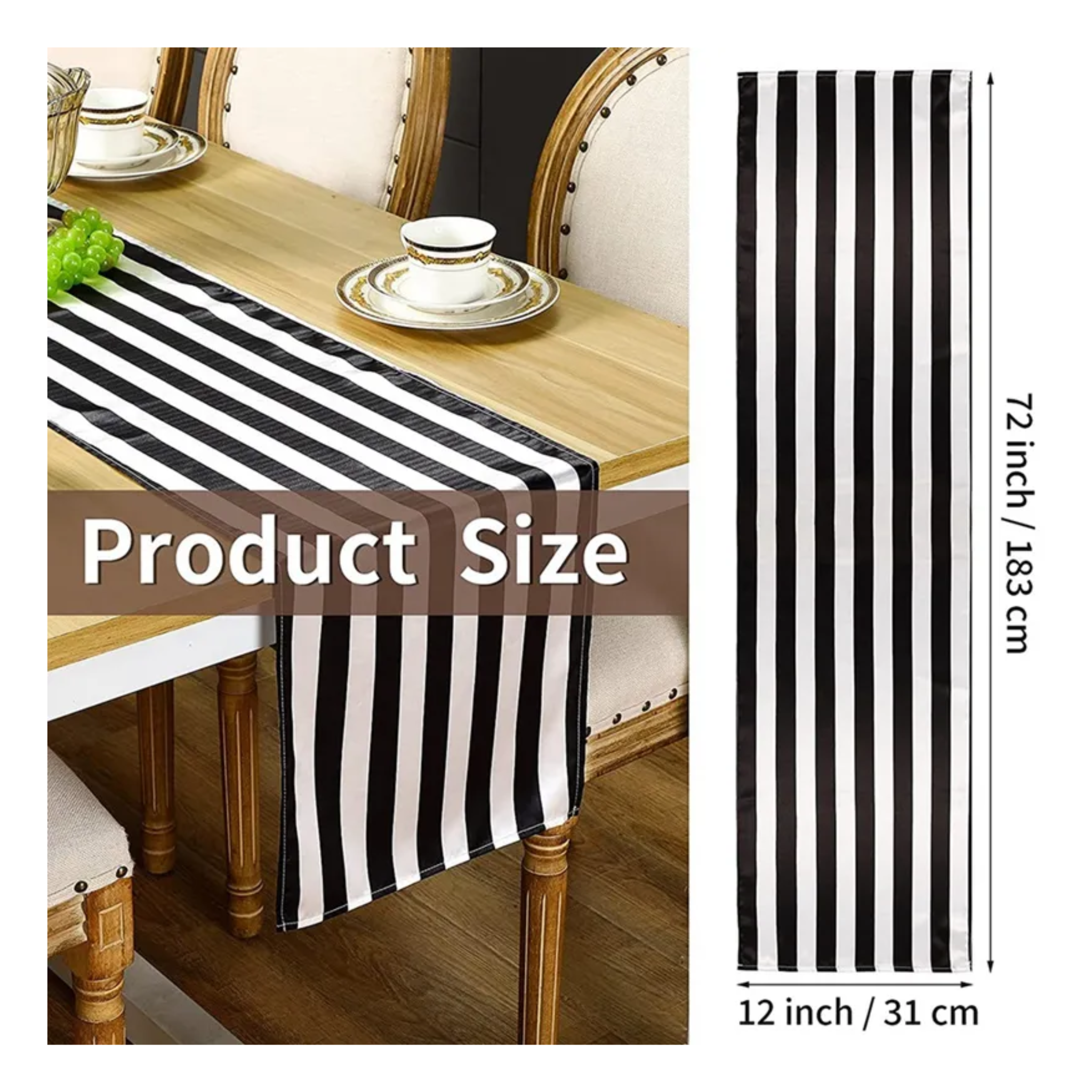 Striped Table Runner Set