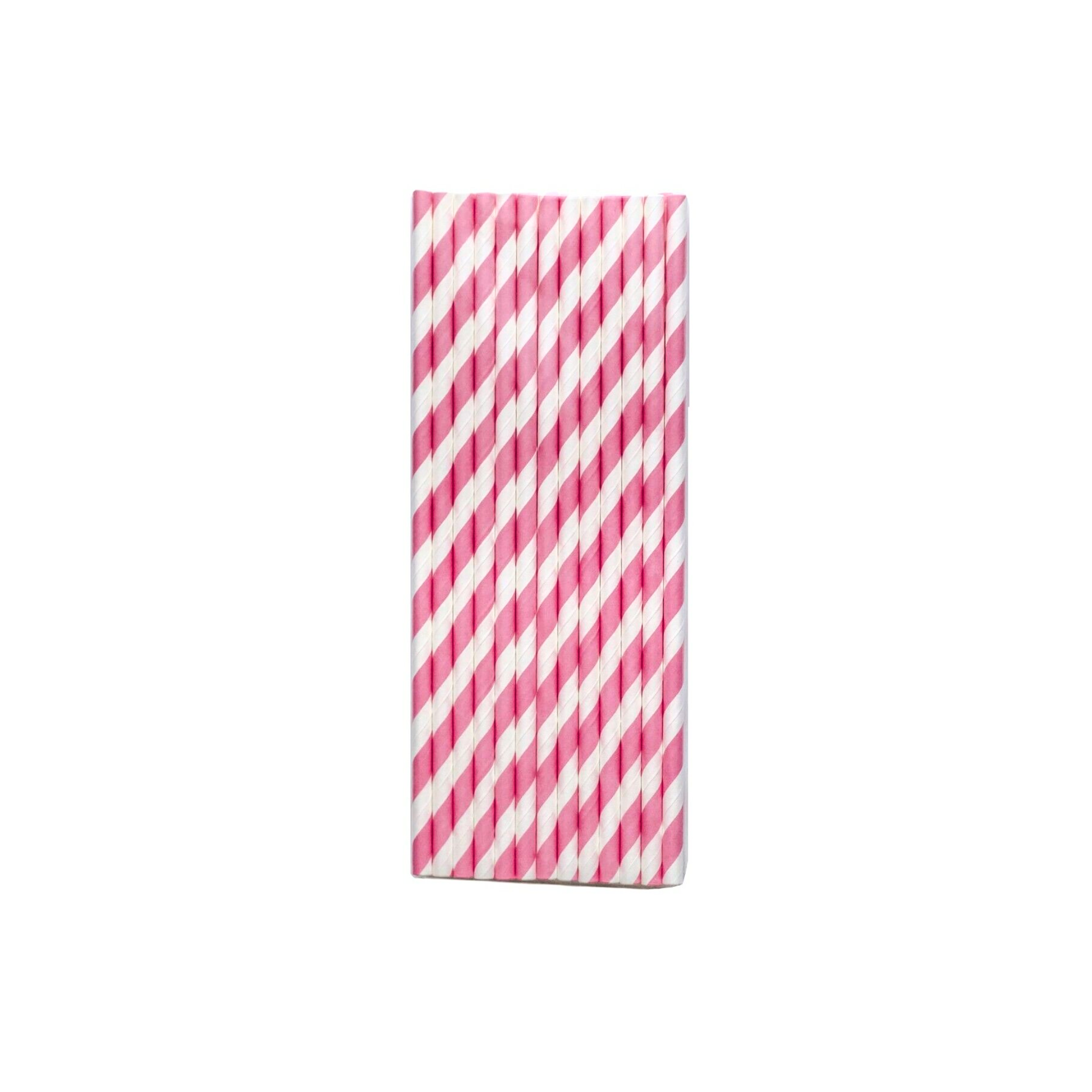 Sweet Princess Swan Pink Paper Straws Set