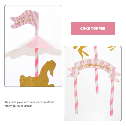 Merry-Go-Round Cupcake Toppers