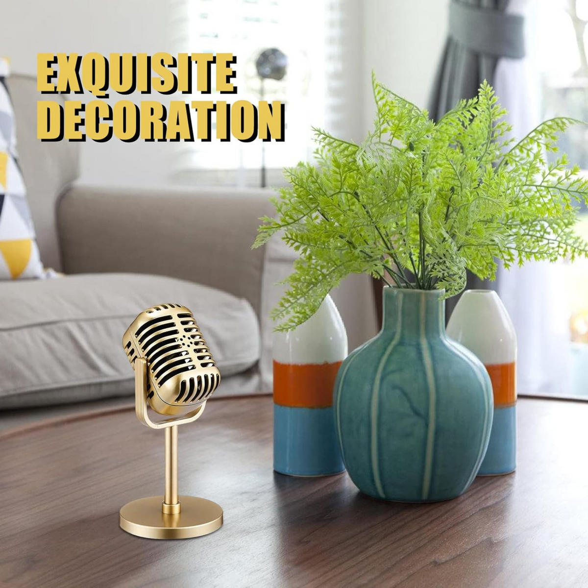 Vintage Theme Microphone Props Set